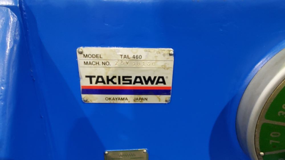 滝澤鉄工所製　汎用旋盤（6尺）TAL-460　中古機